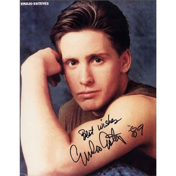 Emilio Estevez signed photo