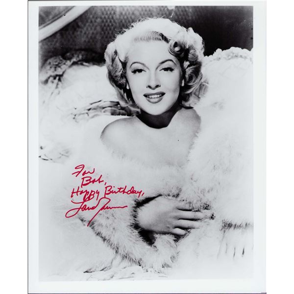 Lana Turner signed photo