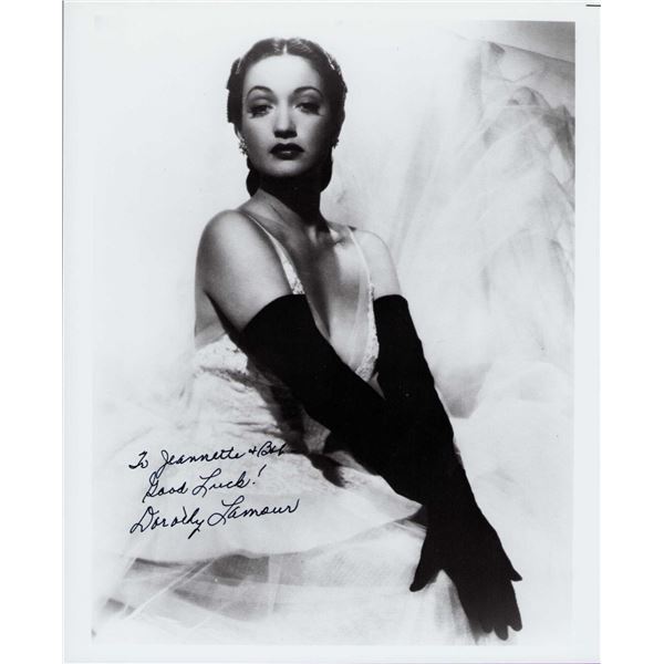 Dorothy Lamour signed photo