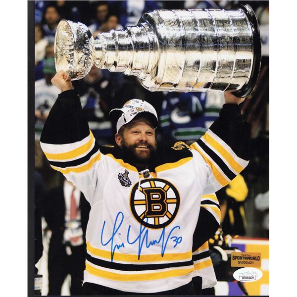 Tim Thomas signed photo Bruins
