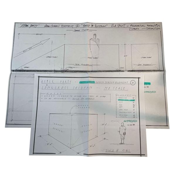 Avengers: Age of Ultron (2015) - Set of 2 Production Blueprints (Prints)