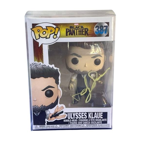 Black Panther Ulysses Klaue Funko Pop Signed by Andy Serkis