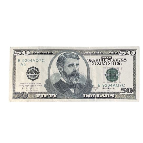 Breaking Bad (2008 - 2013) - $50.00 Bank Note