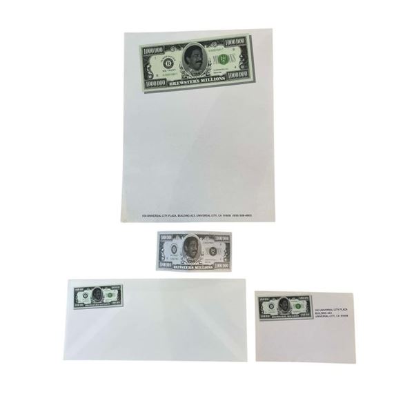 Brewster's Millions (1985) - Stationary Paper Set From Producer's Joel Silver's Desk