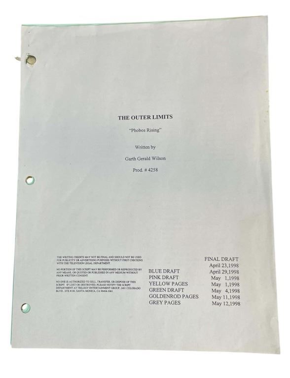 Outer Limits Script The Outer Limits (1995-2002) -