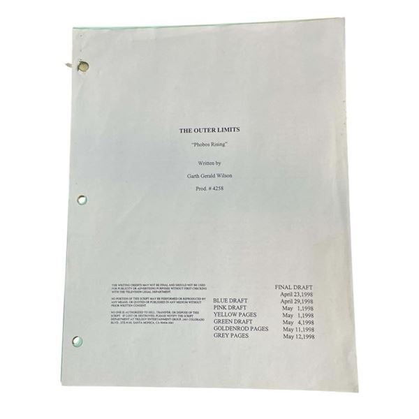 The Outer Limits (1995-2002) - "Phobos Rising" Script