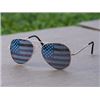 Image 2 : GOSON AMERICAN FLAG MIRROR AVIATOR NOVELTY DECORATIVE SUNGLASSES (GOLD)