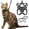 Image 2 : HOUDINI™ ESCAPE PROOF CAT HARNESS AND LEASH SET BY OUTDOOR BENGAL FOR WALKING CATS (M)