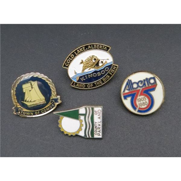 4 Various Enamel Collector Pins