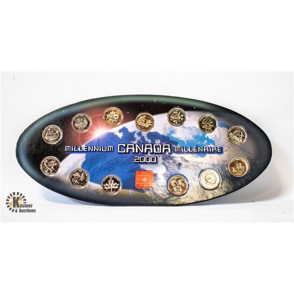 2000 MILLENNIUM 12X25-CENT MINT COIN SET
