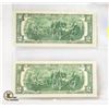 Image 2 : 2X$2 MINT SEQUENTIAL US NOTES