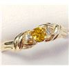 Image 1 : BZ1780-59 10K LAB GROWN YELLOW DIAMOND RING