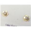 Image 1 : BZ1780-58 14K DIAMOND/MOTHER OF PEARL EARRINGS