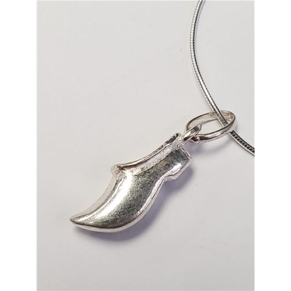 BZ1780-95 SILVER SHOE 16"  NECKLACE