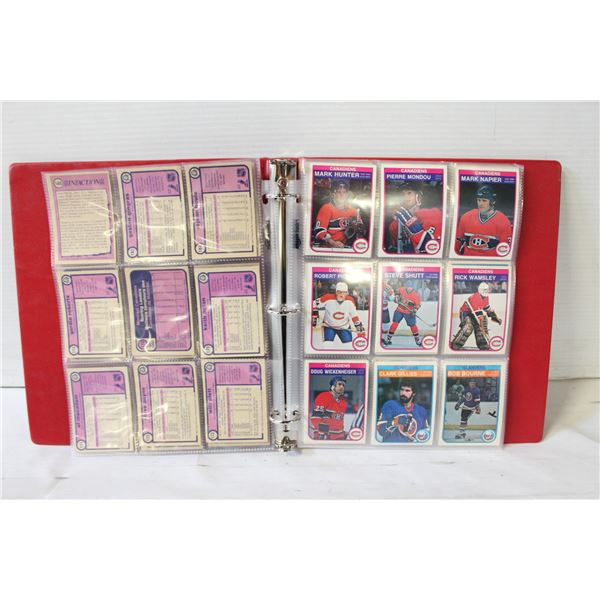 BINDER 1981-82 HOCKEY COLLECTOR CARDS
