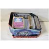 Image 1 : TIN MISC. POKEMON CARDS