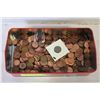 Image 1 : METAL BOX OF PENNIES