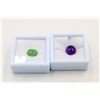 Image 1 : #28- NATURAL AMETHYST 8.50CT  & SERPENTINE 3.20CT
