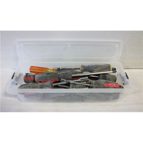 BOX OF SCREWDRIVERS