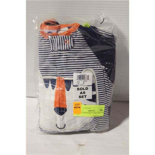 4 NEW GERBER BOYS ONESIES 6-9M