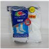 Image 1 : WHITE CREW SOCKS 12-16 SIZE 6-PACK FRUIT OF LOOM