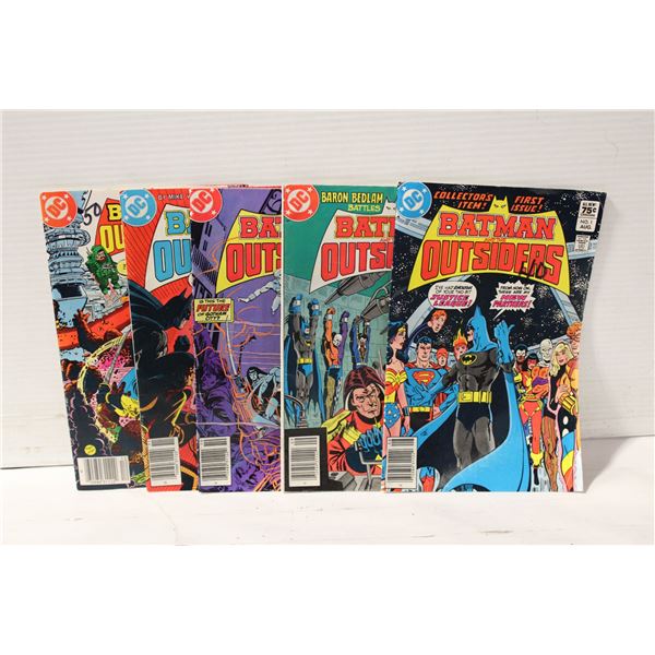 BATMAN & THE OUTSIDERS #1-5 COMICS