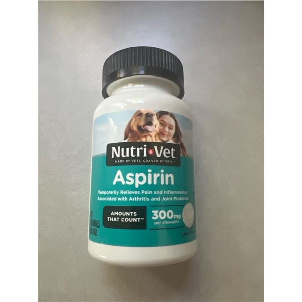 NEW 75 CHEWABLES NUTRI VET ASPIRIN