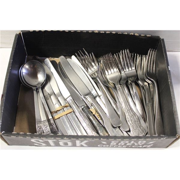 50 PIECES OF CUTLERY, STAINLESS STEEL,