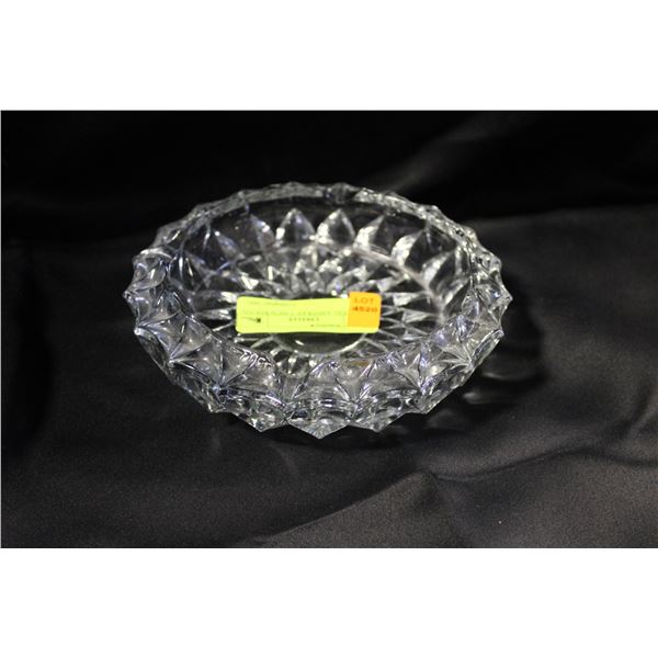 CRYSTAL ASHTRAY 7 INCH ROUND
