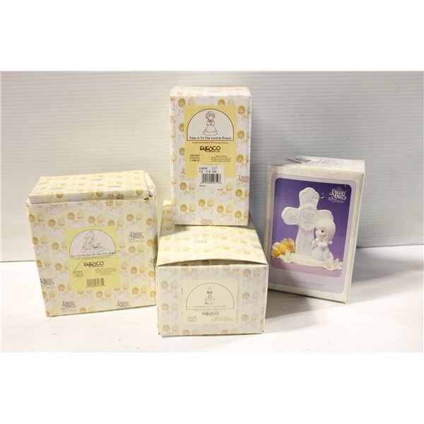 4 PRECIOUS MOMENTS IN BOXES