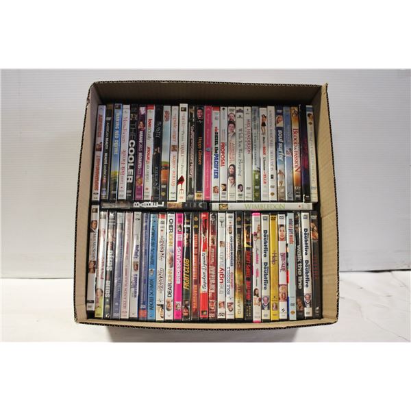 BOX OF DVDS