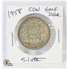 Image 1 : 1958 CANADIAN SILVER HALF DOLLAR