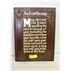 Image 1 : OLD IRISH BLESSING ON WOODEN DCOR