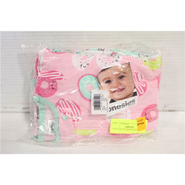 4 NEW ONESIES BRAND GIRLS ONESIES 0-3M