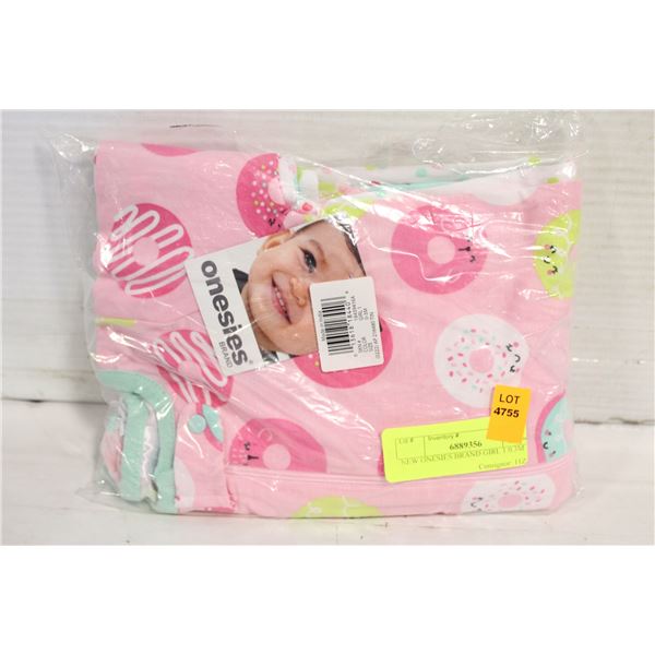 4 NEW ONESIES BRAND GIRLS ONESIES 0-3M