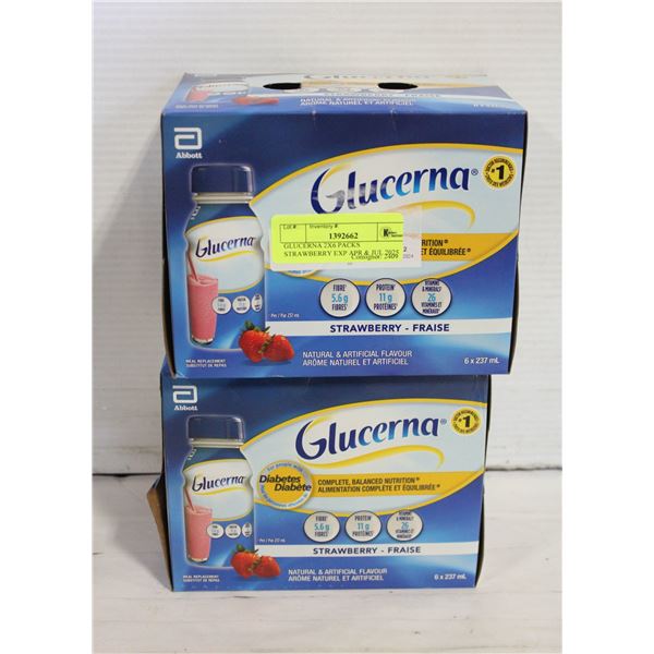 GLUCERNA 2X6 PACKS STRAWBERRY EXP APR & JUL 2025