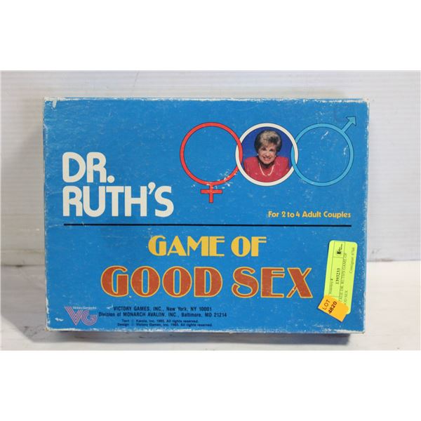 VINTAGE DR. RUTH'S GAME OF GOOD SEX