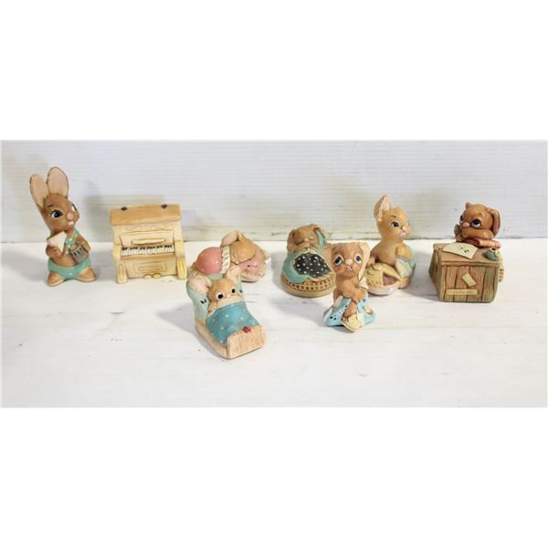 VINTAGE PENDELFIN COLLECTORS FIGURINES LOT OF 8