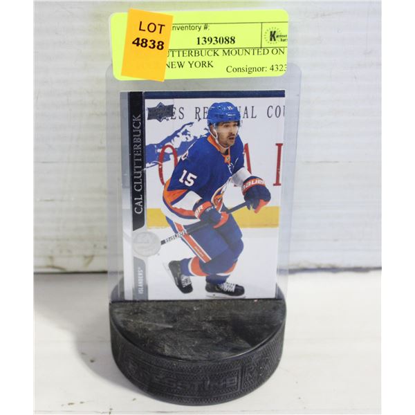 CAL CUTTERBUCK MOUNTED ON PUCK NEW YORK