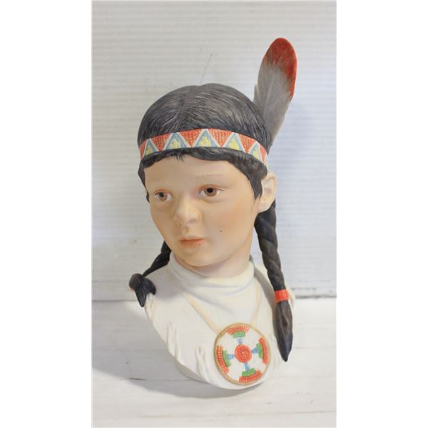CYBIS "RUNNING DEER" PORCELAIN BUST 10"