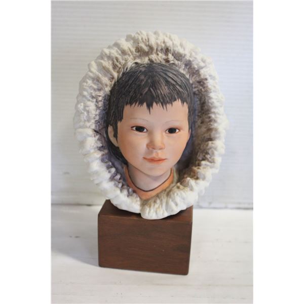 CYBIS "SNOW BUNTING" PORCELAIN BUST 10"