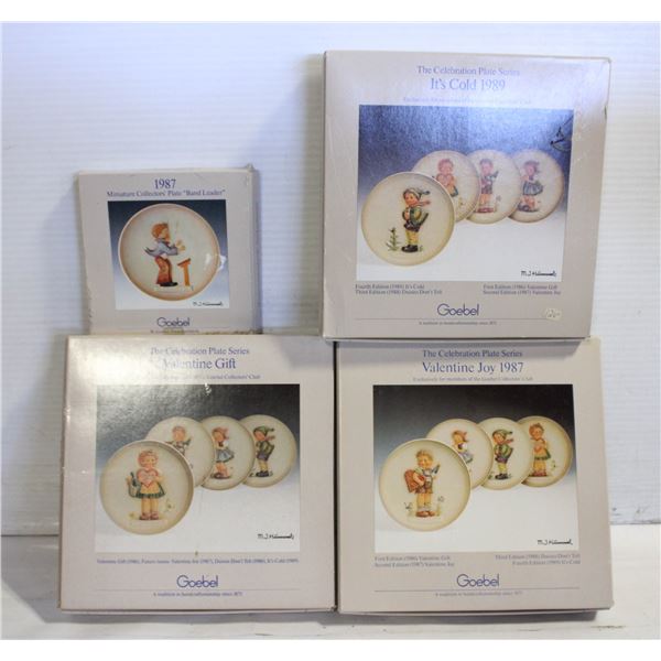 VINTAGE GOEBEL HUMMEL COLLECTORS PLATES IN BOX