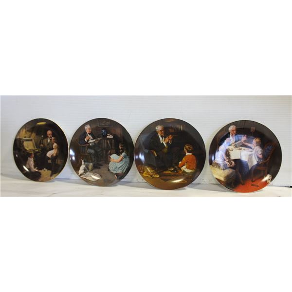 VINTAGE ROCKWELL PLATES- SET OF 5