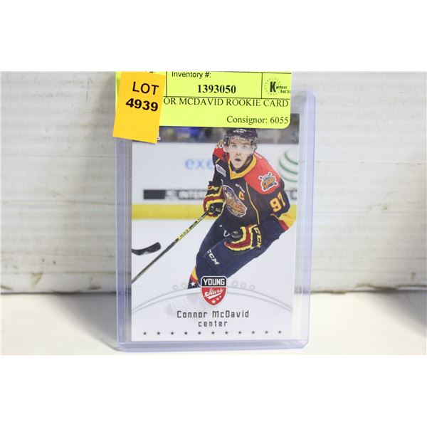 CONNOR MCDAVID ROOKIE CARD