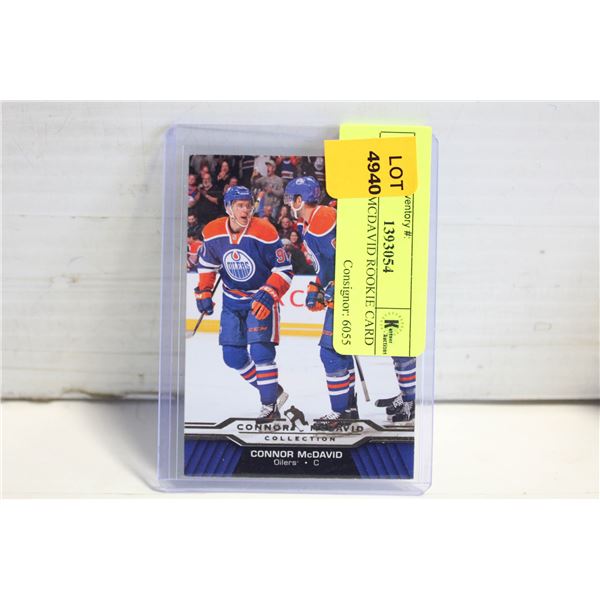 CONNOR MCDAVID ROOKIE CARD