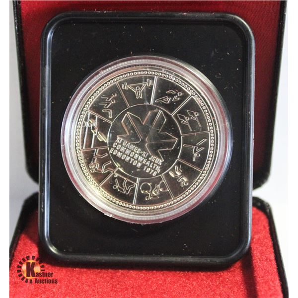1978 EDMONTON GAMES CASED DOLLAR COIN