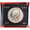 Image 1 : 1973 RCMP CASED PROOF DOLLAR