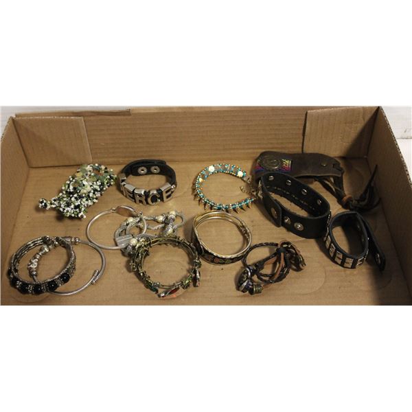 LARGE VOLUME OF MULTI STYLE BRACELETS