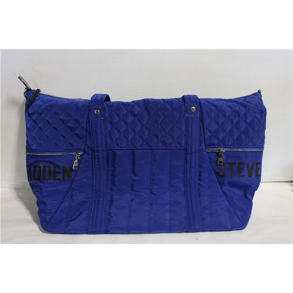 NEW STEVE MADDEN COBALT WEEKENDER BAG