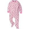 Image 1 : NEW GERBER PINK CHEETA PRINT ONESIE SIZE 12M